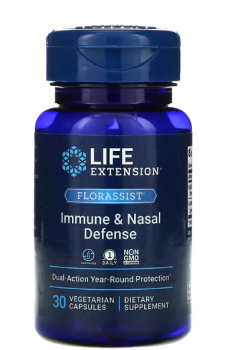 Life Extension FLORASSIST Immune & Nasal Defense (FLORASSIST для иммунитета и защиты носа) 30 вег капсул