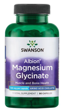 Swanson Albion Magnesium Glycinate (Магния Глицинат) 133 мг 90 капсул