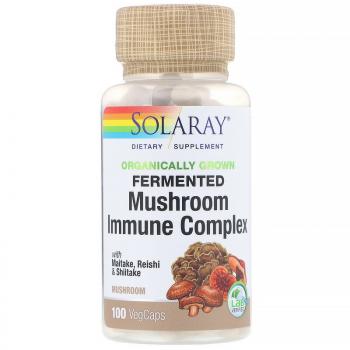 Solaray Fermented Mushroom Immune Complex (Комплекс для укрепления иммунитета с ферментированными грибами) 100 капсул