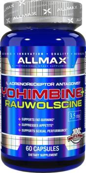 ALLMAX Nutrition Yohimbine HCl + Rauwolscine (Йохимбин гидрохлорид и раувольсцин) 3 мг 60 капсул