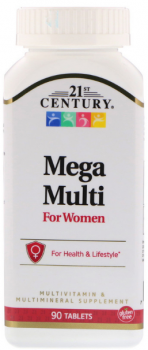 21st Century Mega Multi (мультивитамины и мультиминералы для женщин) 90 таблеток