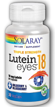 Solaray Lutein Eyes 18 Triple Strength (Лютеин для глаз 18 мг) 18 мг 30 капсул