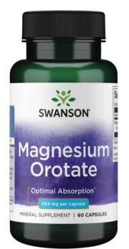 Swanson Magnesium Orotate (Оротат Магния) 40 мг 60 капсул