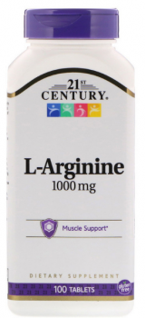 21st Century L-Arginine (L-Аргинин) 1000 мг 100 таблеток