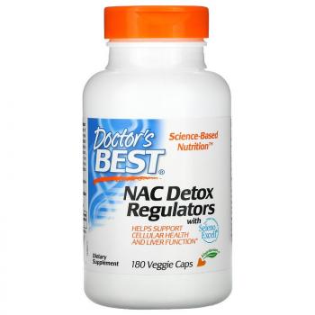 Doctor's Best NAC Detox Regulators (N-ацетилцистеин для регуляции процесса детоксикации) 180 капсул