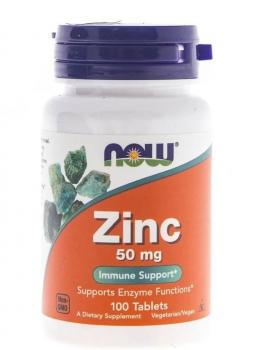 NOW Zinc Gluconate (Цинка Глюконат) 50 мг 100 таблеток