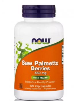 NOW Saw Palmetto Berries 550 мг 100 вег. капсул