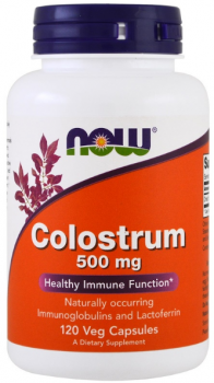 NOW Colostrum (Молозиво) 500 мг 120 капсул