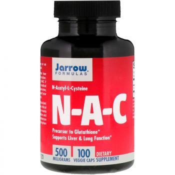 Jarrow Formulas NAC (N-ацетил-L-цистеин) 500 мг 100 капсул