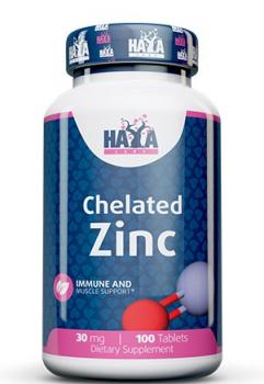 Haya Labs Chelated Zinc (Хелатированный Цинк) 30 мг 100 таблеток