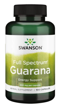 Swanson Full Spectrum Guarana (Гуарана полного спектра) 500 мг 100 капсул