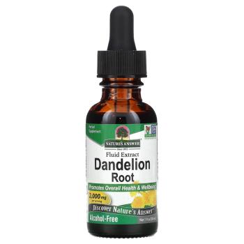 Nature's Answer Dandelion root (корень одуванчика) без спирта 2000 мг 30 мл (1 жидк. унция)