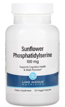 Lake Avenue Nutrition Sunflower Phosphatidylserine (Фосфатидилсерин подсолнечника) 100 мг 120 вег капсул