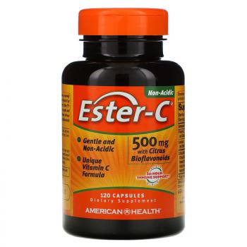 American Health Ester-C with Citrus Bioflavonoids (Ester-C с цитрусовыми биофлавоноидами) 500 мг 120 капсул
