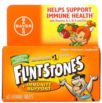 Flintstones Children's Multivitamin Supplement + Immunity Support фруктовые вкусы 60 жевательных таблеток