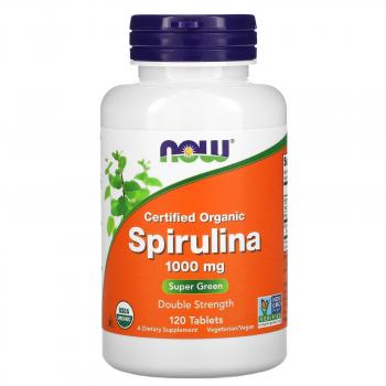 NOW Spirulina (Спирулина) 1000 мг 120 таблеток
