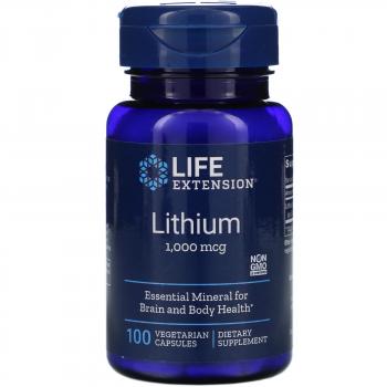 Life Extension Lithium (Литий) 1000 мкг 100 вег. капсул