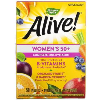 Nature's Way, Alive! Women's 50+ Complete Multivitamin 50 таблеток