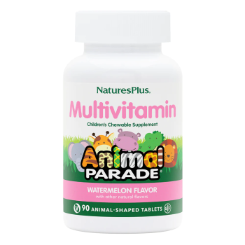 NaturesPlus Source of Life Animal Parade Children's Chewable Multi-Vitamin & Mineral Supplement арбуз 90 таблеток в форме животных
