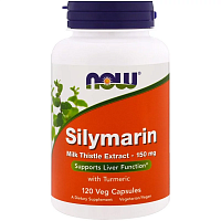 NOW Silymarin Milk Thistle Extract (Силимарин, экстракт молочного чертополоха с артишоком и одуванчиком) 150 мг 120 капсул