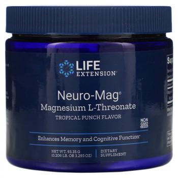Life Extension Neuro-Mag Magnesium L-Threonate (L-треонат магния) со вкусом тропического пунша 93,35 гр