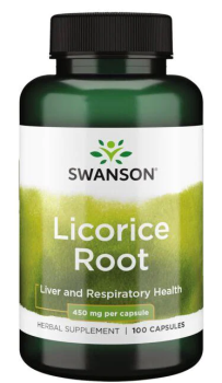 Swanson Licorice Root (Корень солодки) 450 мг 100 капсул