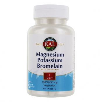 KAL Magnesium Potassium Bromelain (Магний Калий Бромелайн) 60 таблеток