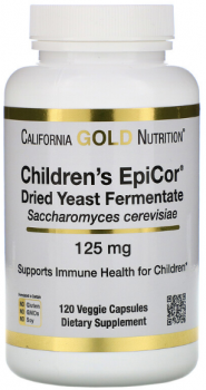California Gold Nutrition Children's Epicor 125 мг 120 капсул