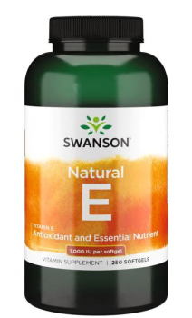 Swanson Natural Vitamin E (Натуральный витамин Е) 1000 МЕ 250 гелевых капсул
