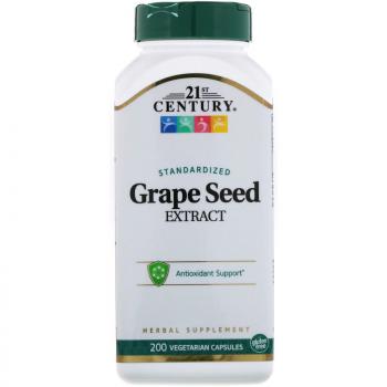 21st Century Grape seed extract (Экстракт косточек винограда) 200 капсул
