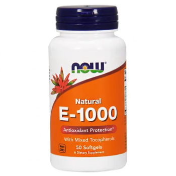 NOW E-1000 with Mixed Tocopherols 670 мг (1,000 МЕ) 50 капсул
