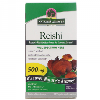 Nature's Answer Reishi (Рейши) 500 мг 90 капсул