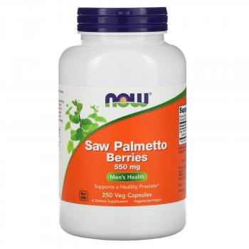NOW Saw Palmetto Berries (Ягоды пальмы сереноа) 550 мг 250 капсул