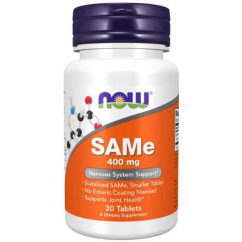 NOW SAMe (S-аденозилметионин) 400 мг 30 таблеток