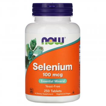 NOW Selenium (Селениум) 100 мкг 250 таблеток