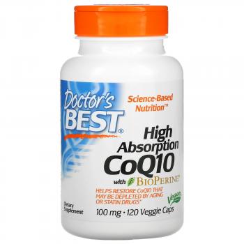 Doctor's Best High Absorption CoQ10 with BioPerine 100 мг 120 капсул