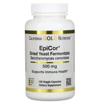 California Gold Nutrition EpiCor сухой дрожжевой ферментат 500 мг 120 капсул