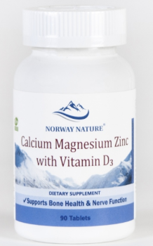 Norway Nature Calcium Magnesium Zinc +D3 (Кальций Магний Цинк+Витамин Д3) 90 таблеток