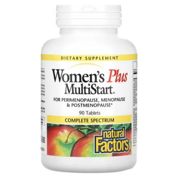Natural Factors Women's Plus MultiStart ( Мультистар для женщин) 90 таблеток, 06/24