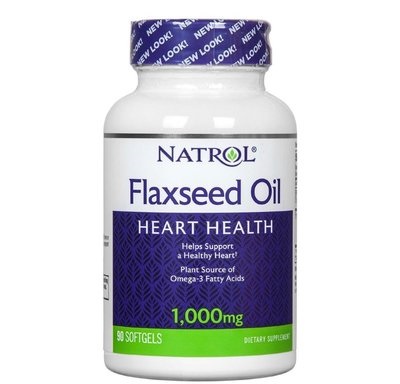 Natrol Flax Seed Oil 90 капсул