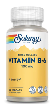 Solaray Vitamin B-6 (Витамин B-6) 100 мг 60 вег капсул