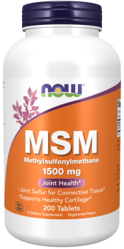 NOW MSM (МСМ метил-сульфонил-метан) 1500 мг 200 таблеток