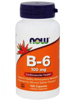 NOW Vitamin B-6 (витамина В-6) 100 мг 100 капсул