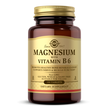 Solgar Magnesium with Vitamin B6 (магний с витамином B6) 100 таблеток
