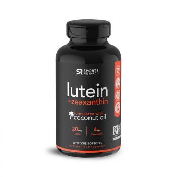 Sports Research Lutein + Zeaxanthin with Coconut Oil (лютеин и зеаксантин с кокосовым маслом) 30 капсул