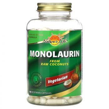 Nature's Life Monolaurin (монолаурин) 180 вегетарианских капсул