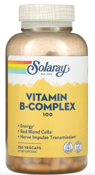 Solaray B-Complex (Комплекс витаминов группы В) 100  250 вег капсул
