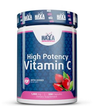 Haya Labs High Potency Vitamin C with rose hips (Витамин С с шиповником) 1000 мг 250 капсул