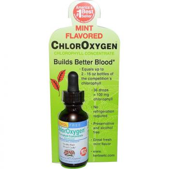 Herbs Etc. ChlorOxygen концентрат хлорофилла без спирта аромат мяты 29,5 мл