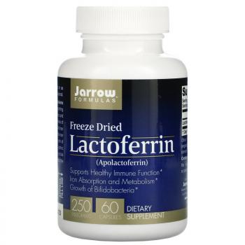 Jarrow Formulas Lactoferrin Freeze Dried (Лиофилизированный лактоферрин) 250 мг 60 капсул